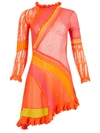 Roberta Einer Ali Mini Dress Coral Red