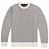 Paul James Knitwear Mens Cotton David Fisherman Tuck Stitch Jumper - Off White In Stitch