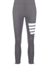 Thom Browne 4-bar Compression Leggings, Medium Grey In Grau
