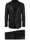 Dsquared2 Crystal-embellished Single-breasted Suit In Schwarz