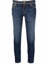 DSQUARED2 TWIGGY CROPPED SLIM JEANS