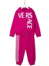 VERSACE TWO-PIECE LOGO TRACKSUIT SET