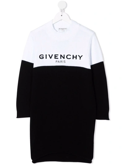 Givenchy Logo-print Sweatshirt Dress In 黑色