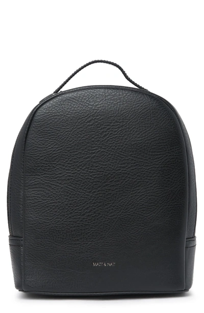 Matt And Nat Olly Dwell Vegan Leather Mini Backpack In Black