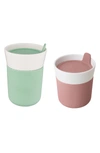 Berghoff International Leo 2-piece Travel Mug Set In White