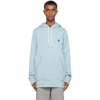 ACNE STUDIOS BLUE FRENCH TERRY HOODIE