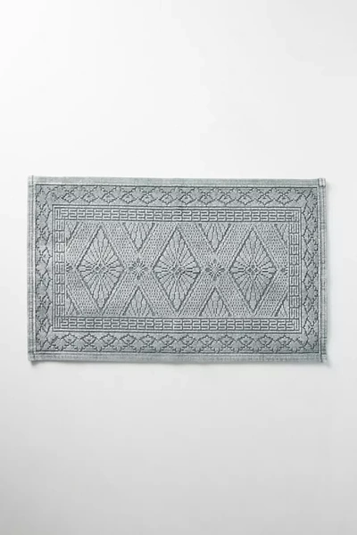 Anthropologie Misona Bath Mat By  In Blue Size S