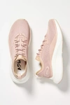 Apl Athletic Propulsion Labs Womens Rose Dust Champagne Techloom Streamline Mid-top Woven Trainers 3.5 In Pink