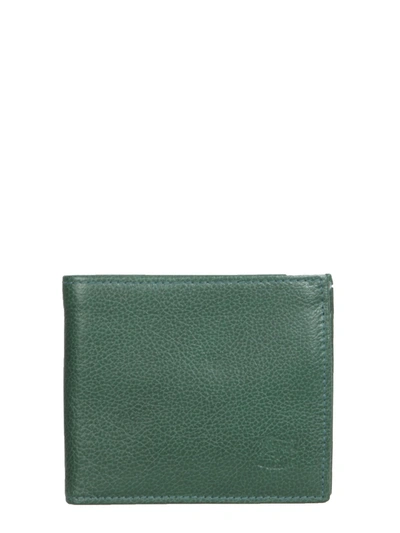 Il Bisonte Leather Bifold Wallet In Green