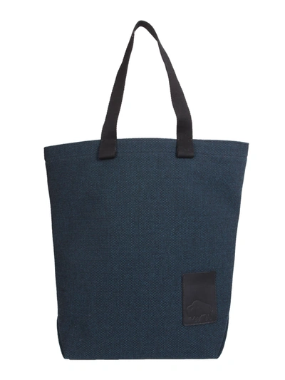 Il Bisonte Canvas Shopping Bag Unisex In Vert