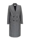 ALEXANDER MCQUEEN DOUBLE-BREASTED COAT IN GLENN PLAID,632009QKAAK1080