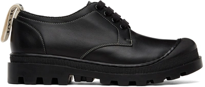 Loewe Black Lace-up Leather Derby Shoes