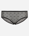 DOLCE & GABBANA JACQUARD TULLE BRIEFS