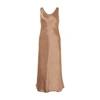 Max Mara + Leisure Talete Washed-satin Midi Dress In Gold