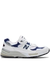 New Balance Made In Us 992 Leather And Mesh Trainers In White