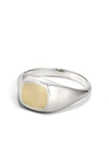 M COHEN 18KT YELLOW GOLD AND STERLING SILVER THE MEEK OV RING