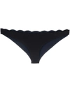 Marysia Santa Barbara Scallop-edged Bikini Briefs In Black