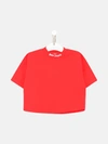 PALM ANGELS RED COTTON CLASSIC OVER T-SHIRT