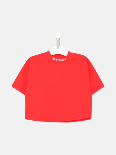 Palm Angels Red Cotton Classic Over T-shirt