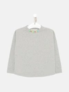 PALM ANGELS GREY COTTON CLASSIC OVER SWEATER