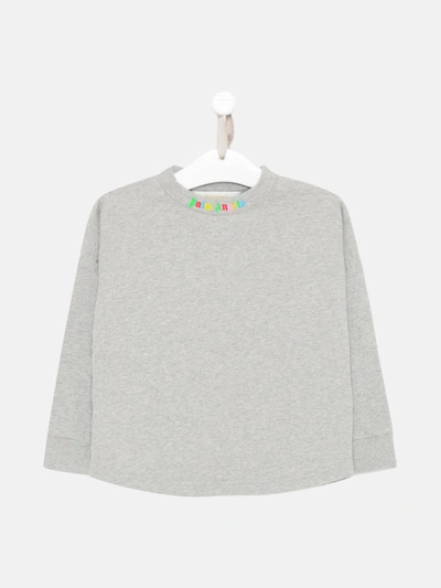 Palm Angels Grey Cotton Classic Over Sweater