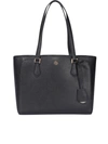 TORY BURCH TORY BURCH ROBINSON SMALL TEXTURED LEATHER BAG IN BLACK