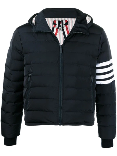 Thom Browne 4-bar Stripe Padded Jacket In Blue