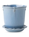 Juliska Berry & Thread 2-piece Chambray Planter & Saucer Set