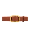 Vaincourt Paris La Captivante Pebbled Leather Belt In Havane