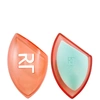 REAL TECHNIQUES SUMMER HAZE MIRACLE POWDER SPONGE AND CASE,RLT-4193