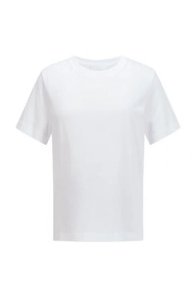 Hugo Boss Relaxed Fit T Shirt In Organic Cotton Jersey In White