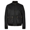 Belstaff Scouter Waxed Cotton-canvas Bomber Jacket In Black