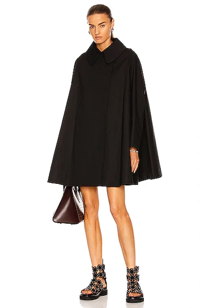 Ala?a Edition Trench Coat Cape In Noir