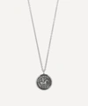 Tom Wood Metallic Coin Pendant Sterling Silver Necklace In Sterling Silver