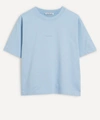 Acne Studios Logo-print Crew Neck T-shirt In Sky Blue