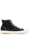 MIHARAYASUHIRO GENERAL SCALE LACE-UP HIGH-TOP SNEAKERS