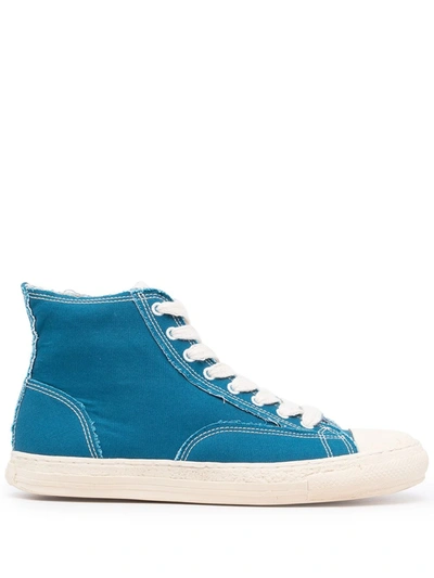 Miharayasuhiro General Scale Lace-up High-top Sneakers In Blau
