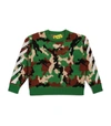OFF-WHITE VIRGIN WOOL CAMOUFLAGE SWEATER (4-12 YEARS),17145143