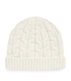 CANALI CASHMERE CABLE-KNIT HAT,17146110