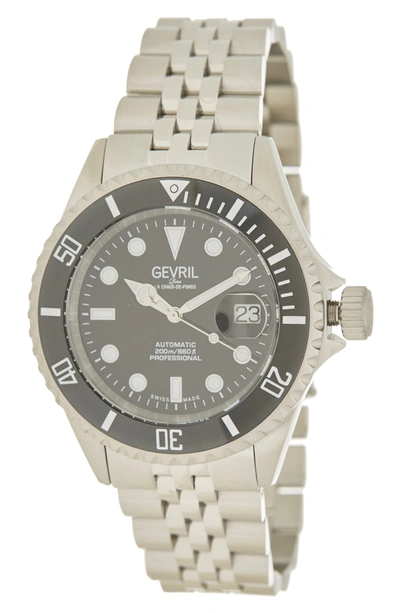 Gevril Wall Street Bracelet Watch, 43mm In Stainless Steel