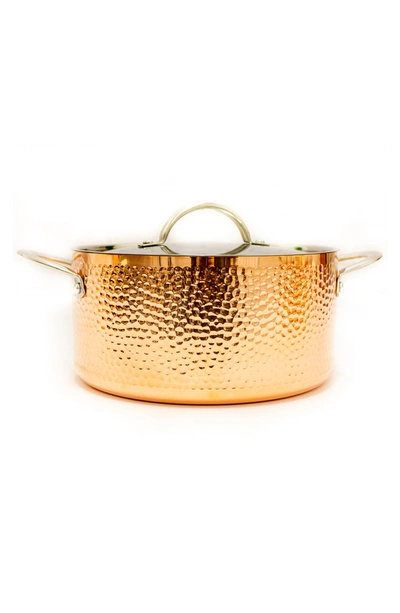 Berghoff International 9.5" Covered Dutch Oven Hammered In Copper