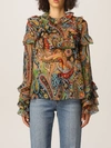 ETRO TOP ETRO BLOUSE IN SILK CREPON WITH PAISLEY PATTERN,184215077 0200