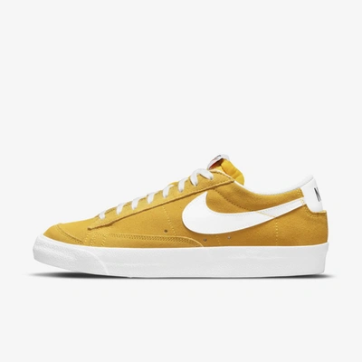 Nike Blazer Low '77 Suede Sneaker In Speed Yellow,speed Yellow,white,white