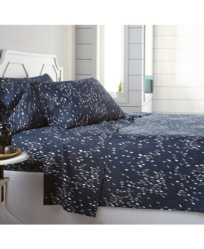 Southshore Fine Linens Botanical Garden 4-pc. Printed Sheet Set, Twin Xl In Blue