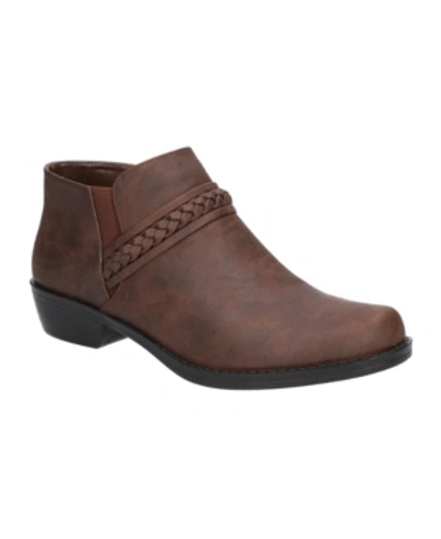 Easy Street Women's Jalia Comfort Booties In Brown