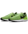 Nike Men's Waffle One Casual Sneakers From Finish Line In Electric Green, Black