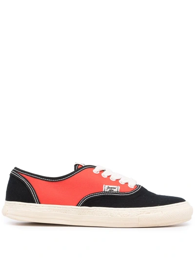Miharayasuhiro General Scale Colour-block Trainers In Red