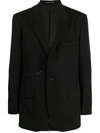 Yohji Yamamoto Zip-detail Cotton Blazer In Black