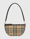 BURBERRY VINTAGE CHECK COTTON OLYMPIA POUCH
