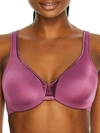Olga Signature Support Satin Bra In Amaranth